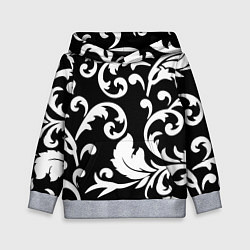 Толстовка-худи детская Minimalist floral pattern, цвет: 3D-меланж