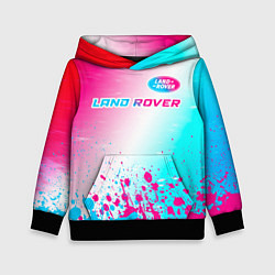 Толстовка-худи детская Land Rover Neon Gradient, цвет: 3D-черный