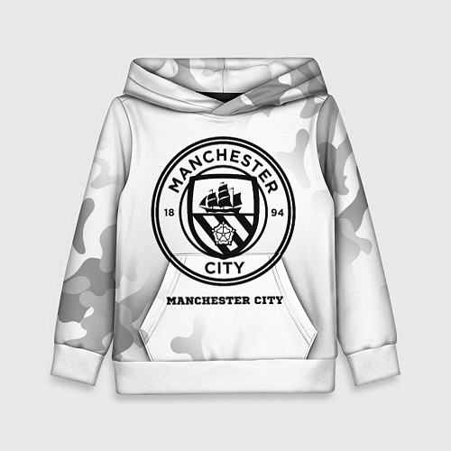 Детская толстовка Manchester City Sport на светлом фоне / 3D-Белый – фото 1