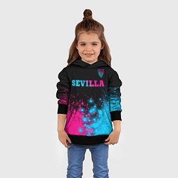 Толстовка-худи детская Sevilla Neon Gradient, цвет: 3D-черный — фото 2