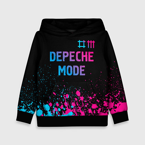 Детская толстовка Depeche Mode Neon Gradient / 3D-Черный – фото 1