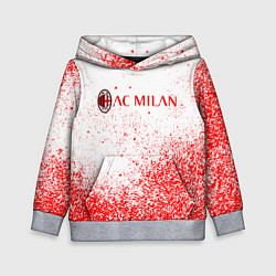 Детская толстовка Ac milan красные брызги