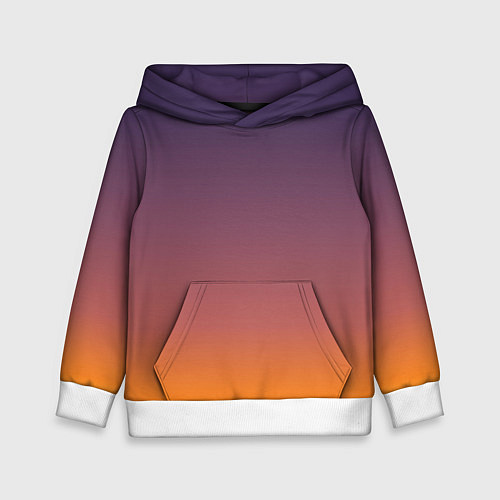 Детская толстовка Sunset Gradient / 3D-Белый – фото 1