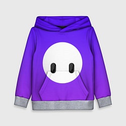 Толстовка-худи детская Fall Guy violet, цвет: 3D-меланж