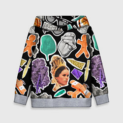 Толстовка-худи детская Underground pattern Fashion trend, цвет: 3D-меланж