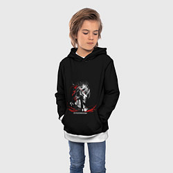 Толстовка-худи детская METAL GEAR RISING: REVENGEANCE, цвет: 3D-белый — фото 2