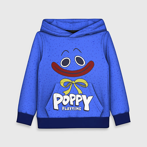Детская толстовка Poppy Playtime Huggy Wuggy / 3D-Синий – фото 1