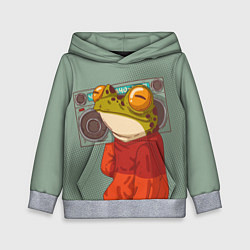 Детская толстовка Лягуха с мафоном