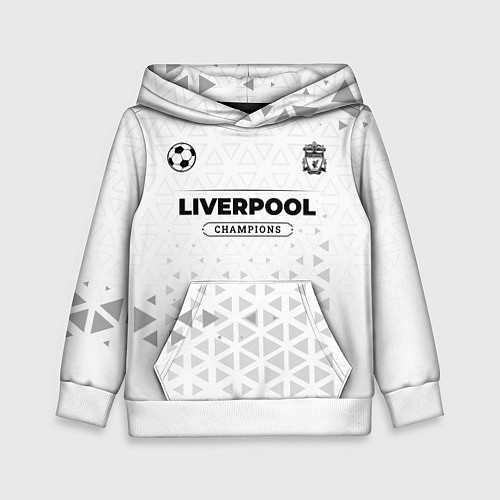 Детская толстовка Liverpool Champions Униформа / 3D-Белый – фото 1