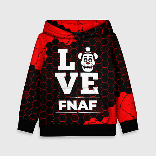 Детская толстовка FNAF Love Классика / 3D-Черный – фото 1