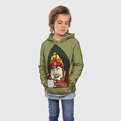 Толстовка-худи детская Ciaphas Cain Mug 3D, цвет: 3D-меланж — фото 2