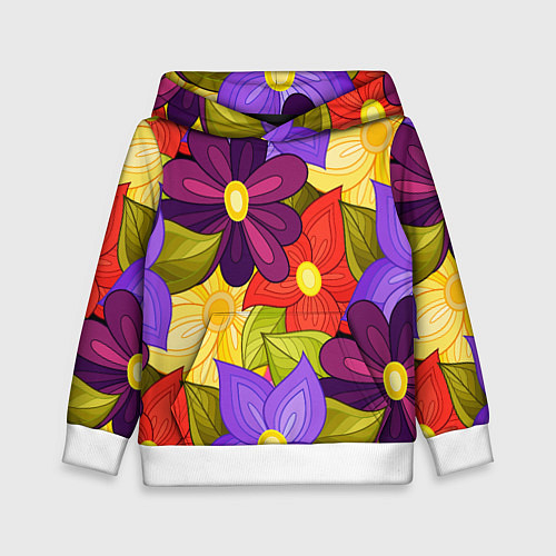 Детская толстовка MULTICOLORED PANSIES / 3D-Белый – фото 1