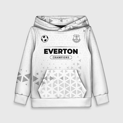 Детская толстовка Everton Champions Униформа / 3D-Белый – фото 1