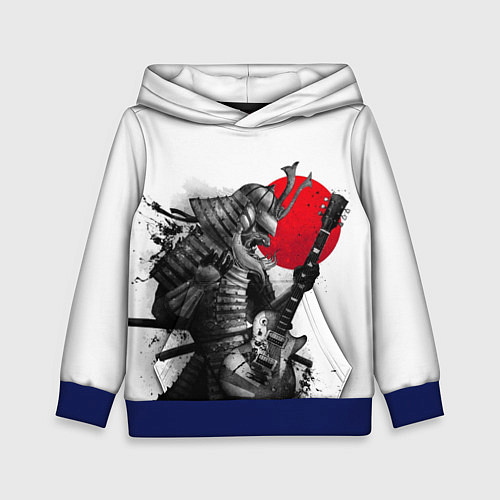 Детская толстовка Самурай гитарист / 3D-Синий – фото 1