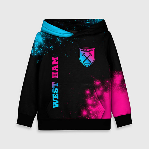 Детская толстовка West Ham Neon Gradient / 3D-Черный – фото 1