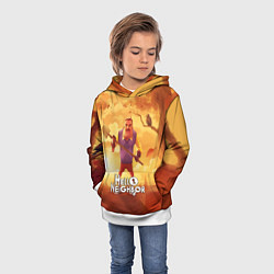 Толстовка-худи детская Hello Neighbor Привет сосед Сосед с лопатой, цвет: 3D-белый — фото 2