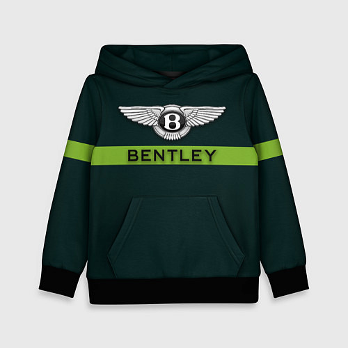 Детская толстовка Bentley green / 3D-Черный – фото 1