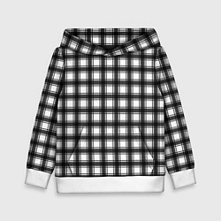 Детская толстовка Black and white trendy checkered pattern