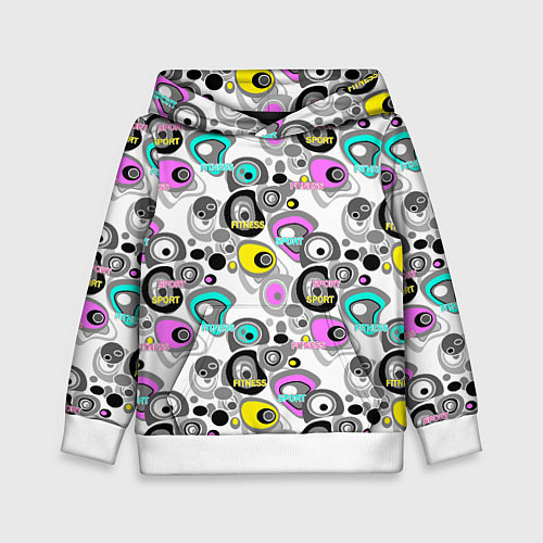 Детская толстовка Sport and fitness / 3D-Белый – фото 1