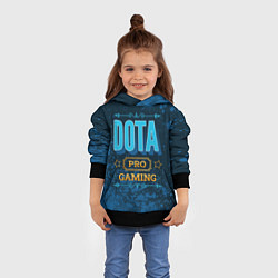 Толстовка-худи детская Игра Dota: PRO Gaming, цвет: 3D-черный — фото 2