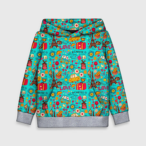 Детская толстовка FRENCH LOVE / 3D-Меланж – фото 1