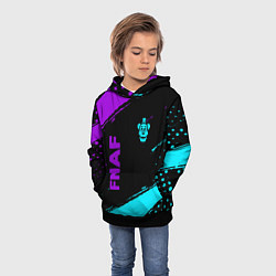 Толстовка-худи детская Фредди - neon, цвет: 3D-черный — фото 2