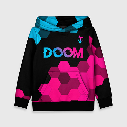 Детская толстовка Doom Neon Gradient / 3D-Черный – фото 1