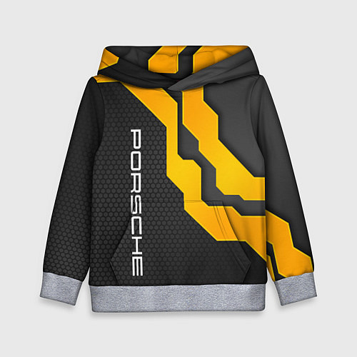 Детская толстовка PORSCHE - ТЕХНОЛОГИЧЕСКАЯ БРОНЯ / 3D-Меланж – фото 1