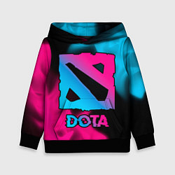 Толстовка-худи детская Dota Neon Gradient, цвет: 3D-черный