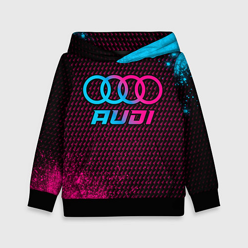 Детская толстовка Audi - neon gradient / 3D-Черный – фото 1