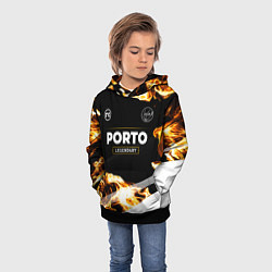 Толстовка-худи детская Porto legendary sport fire, цвет: 3D-черный — фото 2