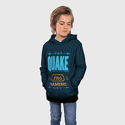 Толстовка-худи детская Игра Quake: pro gaming, цвет: 3D-черный — фото 2