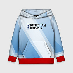 Толстовка-худи детская Tottenham hotspur Голубые полосы, цвет: 3D-красный