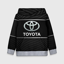 Толстовка-худи детская Toyota Карбон, цвет: 3D-меланж
