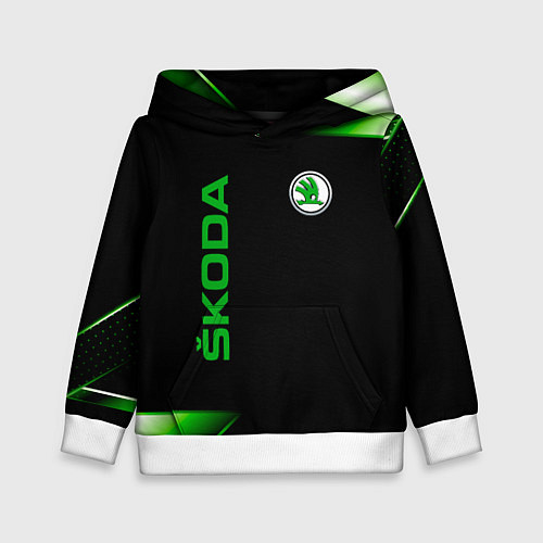 Детская толстовка Skoda Sport Абстракция / 3D-Белый – фото 1