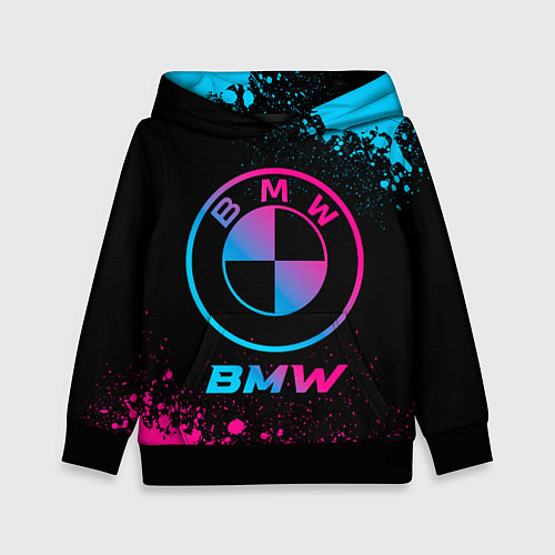 Детская толстовка BMW - neon gradient / 3D-Черный – фото 1