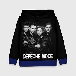 Толстовка-худи детская Depeche Mode - black & white portrait, цвет: 3D-синий