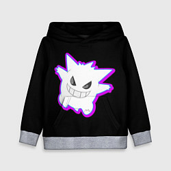 Толстовка-худи детская Pokemon gengar, цвет: 3D-меланж