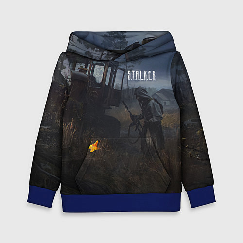Детская толстовка STALKER Одиночка Нашёл Артефакт / 3D-Синий – фото 1