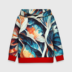 Детская толстовка Красочная листья - абстракция