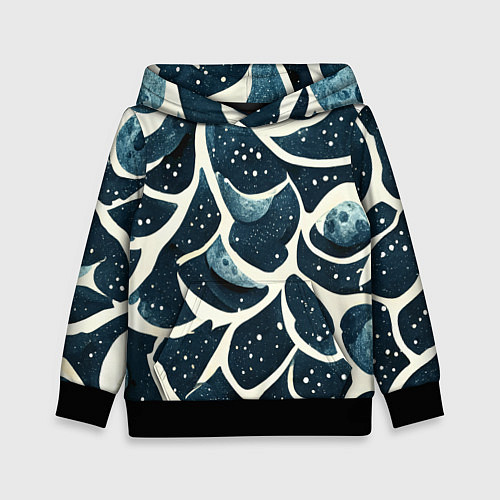 Детская толстовка Загадочные космические узоры / 3D-Черный – фото 1