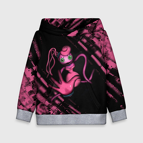 Детская толстовка Mommy long legs pink / 3D-Меланж – фото 1