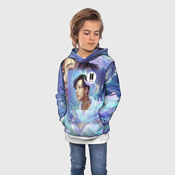 Толстовка-худи детская BTS JK, цвет: 3D-белый — фото 2