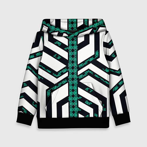 Детская толстовка Киберпанк сеть / 3D-Черный – фото 1