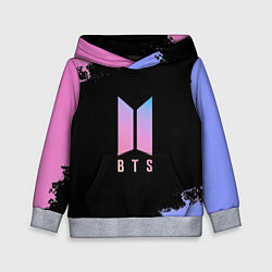 Толстовка-худи детская BTS Blue And Pink, цвет: 3D-меланж