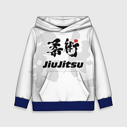 Толстовка-худи детская Джиу-джитсу Jiu-jitsu, цвет: 3D-синий