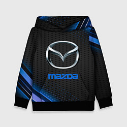 Толстовка-худи детская Mazda Абстракция карбон, цвет: 3D-черный