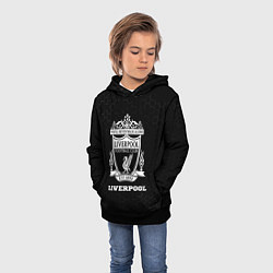 Толстовка-худи детская Liverpool sport на темном фоне, цвет: 3D-черный — фото 2