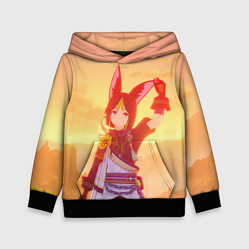 Детская толстовка Тигнари / 3D-Черный – фото 1