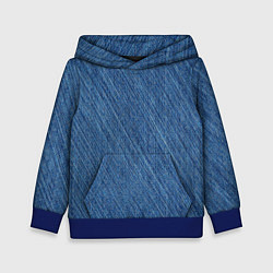 Толстовка-худи детская Деним - джинсовая ткань текстура, цвет: 3D-синий
